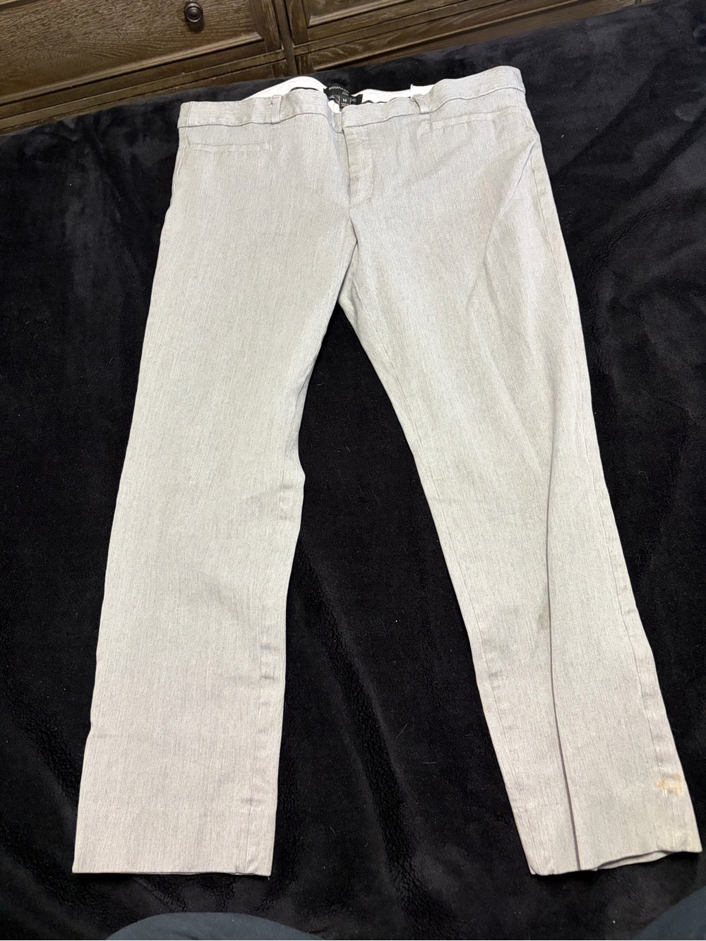 Banana Republic Straight-Leg Jeans in Light Gray